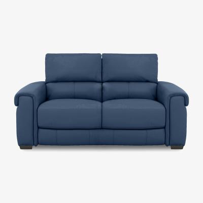 Furniture Village Nixon NC Leather 2 Seater Sofa - Carribean Sea