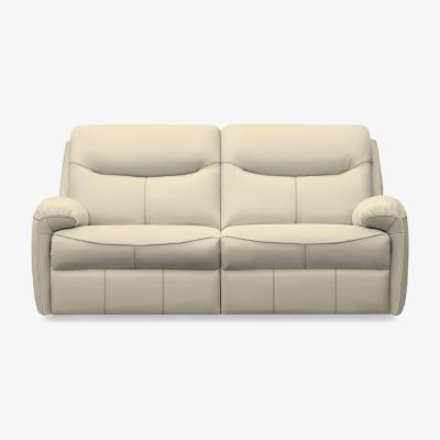 Furniture Village G Plan - Amesbury Leather 3 Seater Sofa with Power Recliner - Cambridge Stone