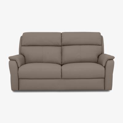 Furniture Village Nicoletti - Vito TO Leather 2 Seater Sofa - Botero Taupe