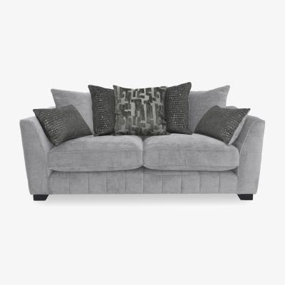 Furniture Village Boutique Allure 3 Seater Scatter Back Sofa - Platinum
