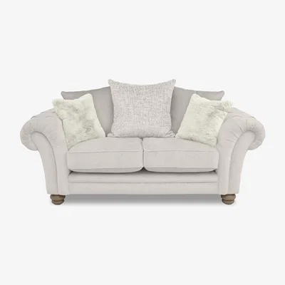 Furniture Village Cotswold 2 Seater Scatter Back Sofa - Darwin Ivory