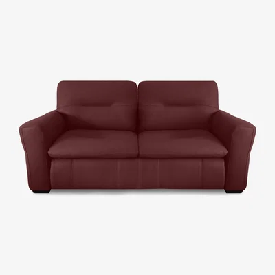 Furniture Village World of Leather - Restore 3 Seater Leather Sofa - Deep Red