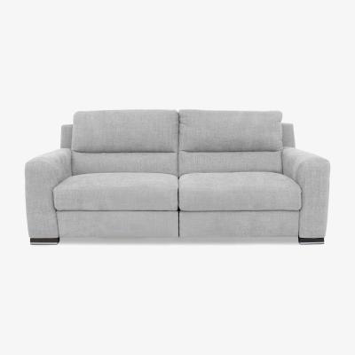 Furniture Village Viali Fabric 3 Seater Sofa with Power Recliner - Lead Grey