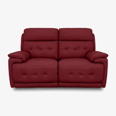 Furniture Village Brescia BV Leather 2 Seater Sofa - Pure Red
