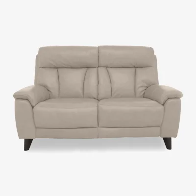 Furniture Village World of Leather - Dreamer 2 Seater Leather Sofa with Power Recliner - Silver Grey