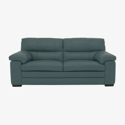Furniture Village World of Leather - Cozee Leather 2.5 Seater Sofa - NC Lake Green