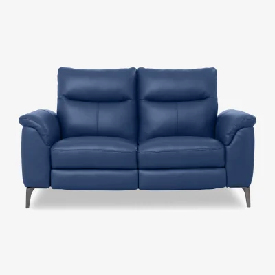 Furniture Village Morgan Leather 2 Seater Power Recliner Sofa