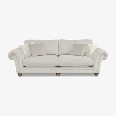 Furniture Village Cotswold 4 Seater Split Frame Classic Back Sofa - Darwin Ivory