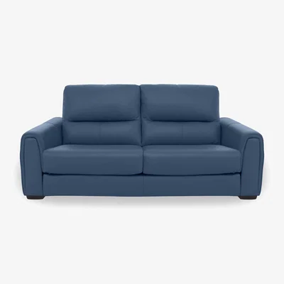 Furniture Village Flex NC Leather 2 Seater Sofa - Caribbean Sea