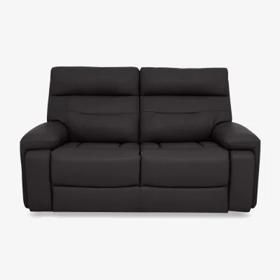 Furniture Village Cinemax Leather 2 Seater Sofa - Starry Grey
