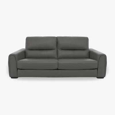 Furniture Village Flex NC Leather 3 Seater Sofa Bed - Charcoal Grey