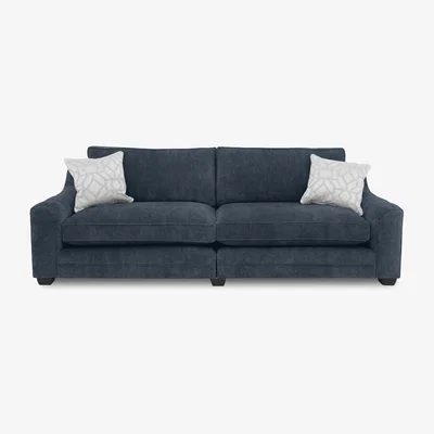 Furniture Village Regency 4 Seater Split Frame Sofa - Daytona Ocean