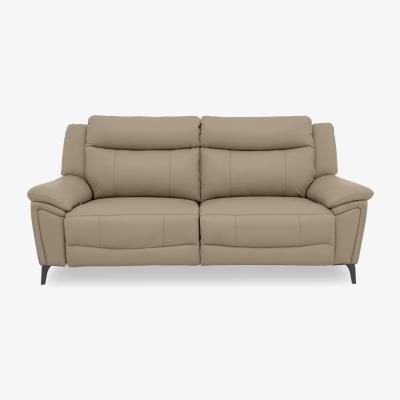 Furniture Village Panache Leather 3 Seater Sofa with Power Recliner