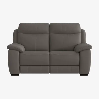 Furniture Village Starlight Express 2 Seater NC Leather Power Recliner Sofa - NC Elephant