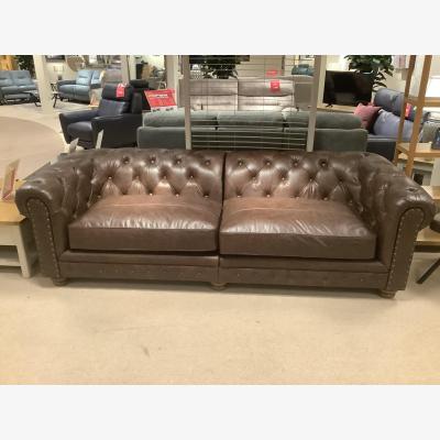 Furniture Village Hugo 4 Seater Leather Sofa