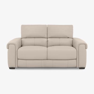 Furniture Village Nixon BV Leather 2 Seater Sofa - Dapple Grey