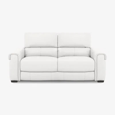 Furniture Village Nixon BV Leather 3 Seater Sofa - BV Star White
