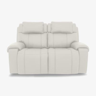 Furniture Village World of Leather - Hollywood NC Leather 2 Seater Sofa - Frost