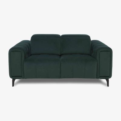 Furniture Village Elphaba Fabric 2 Seater Sofa with Storage Arms - Bottle Green