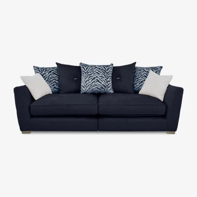 Furniture Village Boujee 4 Seater Split Frame Scatter Back Sofa