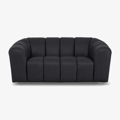 Furniture Village Rhianna 2 Seater Leather Sofa - Lavender