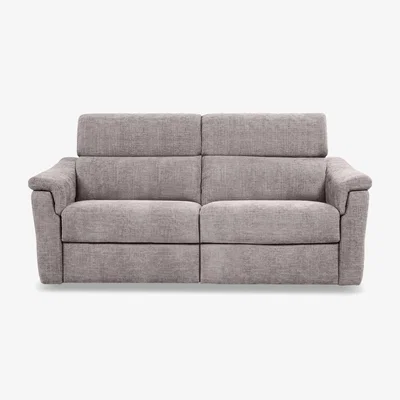 Furniture Village Nicoletti - Bella 2 Seater Fabric Recliner Sofa with Headrests and Power Lumbar