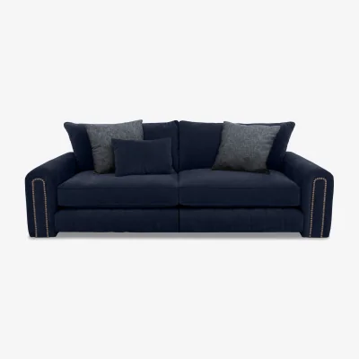 Furniture Village Retreat 4 Seater Fabric Sofa with Split Frame - Aston Navy - Sofas and Armchairs - In Time for Christmas