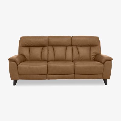 Furniture Village World of Leather - Dreamer Leather 3 Seater Power Recliner Sofa - Cognac
