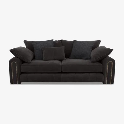 Furniture Village Retreat 3 Seater Fabric Sofa - Anthracite