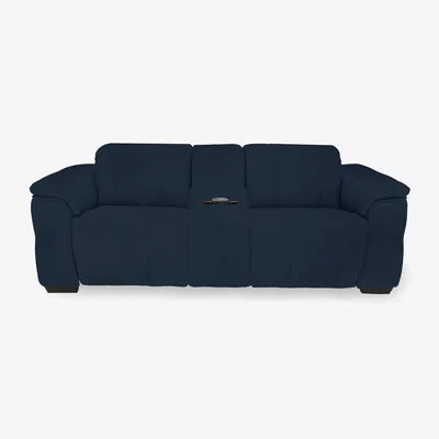 Furniture Village Inca Fabric 3 Seater Power Recliner Sofa with Pop Up Light Console and Power Headrests - Opulence Royal