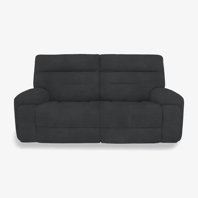 Furniture Village Cinemax Fabric 3 Seater Sofa with Power Recliner - Anthracite