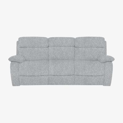 Furniture Village Moreno 3 Seater Fabric Sofa with Power Recliner - Frost