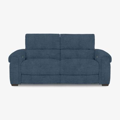 Furniture Village Nixon Fabric 3 Seater Sofa with Power Recliner - Sapphire