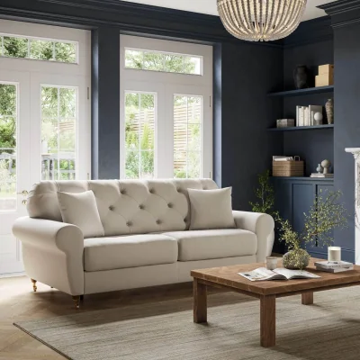 Feather & Black Felicia Sofa Bed - Natural