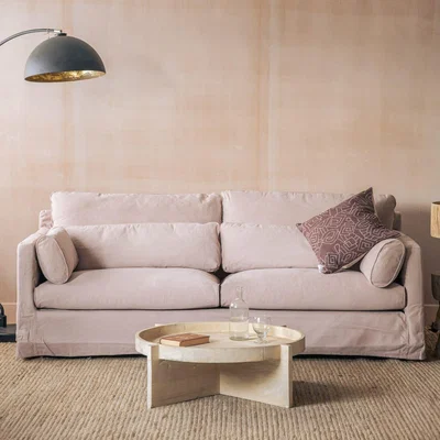 Graham & Green Graham and Green Jasmine Powder Pink Caleido Two Seater Sofa