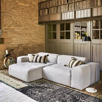 Graham & Green Dax 4 Seater Sofa - Ash Bouclé