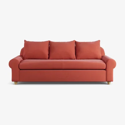 Habitat Habitat Whitby Fabric 4 Seater Sofa - Papaya - Ash Leg