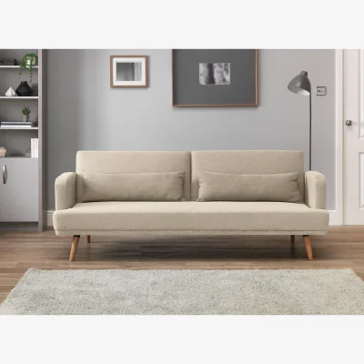 Habitat Habitat Andy Fabric 3 Seater Clic Clac Sofa Bed - Natural