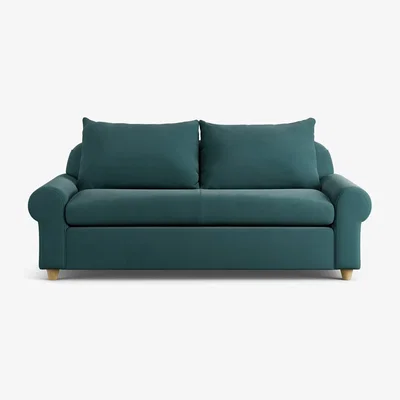Habitat Habitat Whitby Fabric 2 Seater Sofa - Teal - Ash Leg