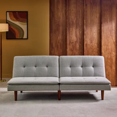 Habitat Habitat Theo Fabric 3 Seater Clic Clac Sofa Bed - Grey
