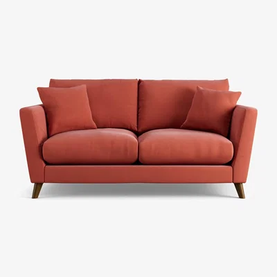 Habitat Habitat Lomond Fabric 2 Seater Sofa - Papaya - Dark Leg