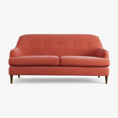 Habitat Habitat Frome Fabric 2 Seater Sofa - Papaya - Dark Leg