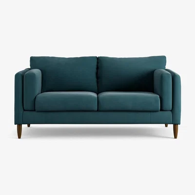 Habitat Habitat Newington Fabric 2 Seater Sofa - Teal - Dark Leg