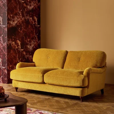 Habitat Habitat Eleanor Fabric 2 Seater Sofa - Yellow