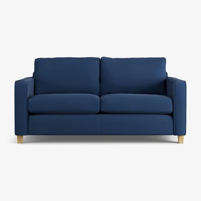 Habitat Habitat Flint Fabric 2 Seater Sofa Bed- Navy - Ash Leg