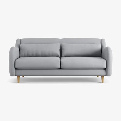 Habitat Habitat Turnmill Fabric 2 Seater Sofa - Grey - Ash Leg