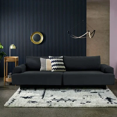 Habitat Habitat Julien Fabric 4 Seater Sofa - Charcoal