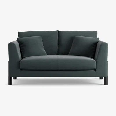 Habitat Habitat Aston Fabric 2 Seater Sofa - Charcoal - Black Leg