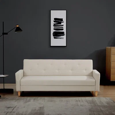 Habitat Habitat Brooks Fabric Clic Clac Sofa Bed - Natural