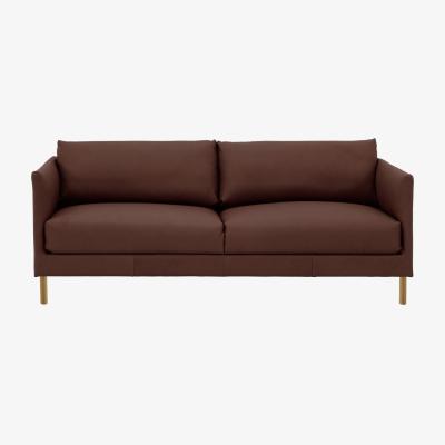 Habitat Habitat Hyde 3 Seater Leather Sofa - brown